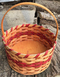 Round Red Basket