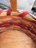 Round Red Basket